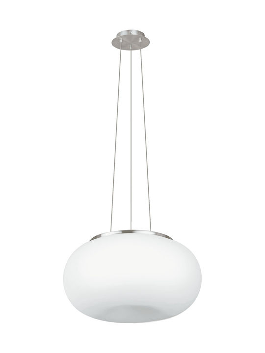 Eglo Optica Κρεμαστό Φωτιστικό Λευκό με Ντουί E27 35x110εκ.