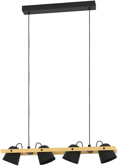 Eglo LED Smart Κρεμαστό Φωτιστικό Μπεζ 78x14x110εκ.