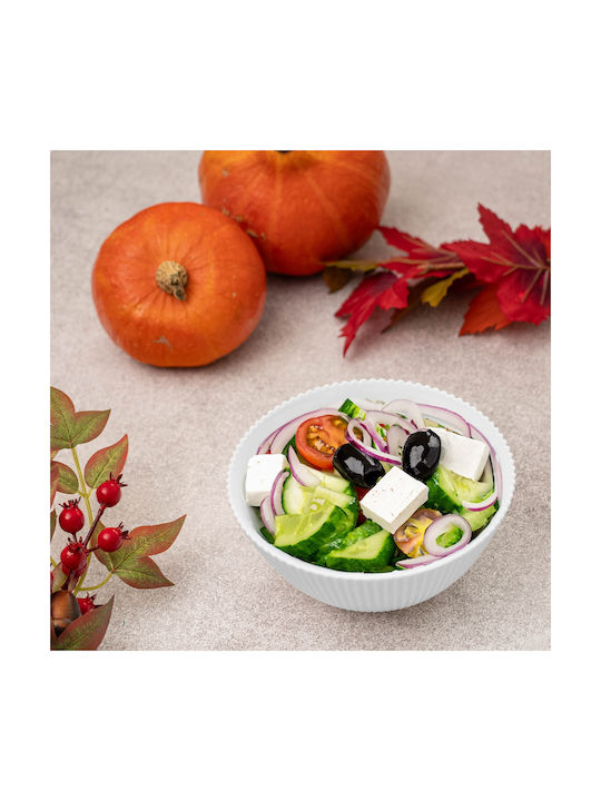 Kadax Round White Glass Serving Bowls Diameter 15.2cm 3 Pieces Kadax Round White Glass Serving Bowls Diameter 15.2cm 3 Pieces