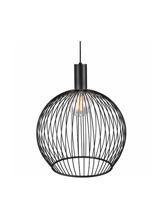 Nordlux Aver Висящо Осветително Тяло Черен Мрежа с Цокъл E27 50x54.5x300см.