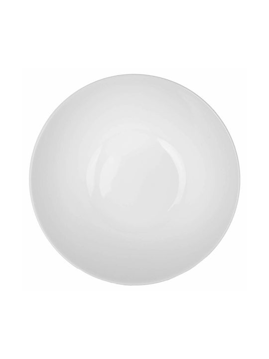Kadax Bol Servire Rotund Din Sticlă Alb Cu Diametrul 18cm