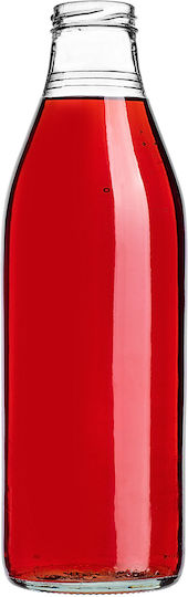 Kadax Sticlă De Apă Din Sticlă Cu Capac Șurub Transparent 1000ml
