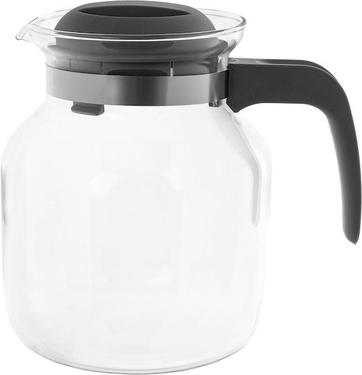 Kadax Ceainic din Sticlă Gri 1500ml
