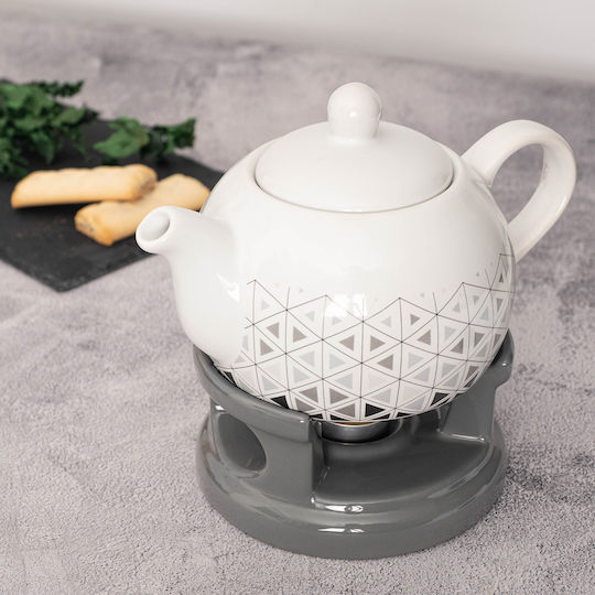 Kadax Чайник Керамичен Сив 1000ml