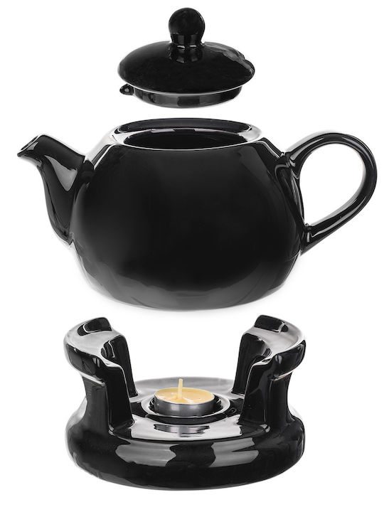 Kadax Ceramic Black Teapot 1000ml