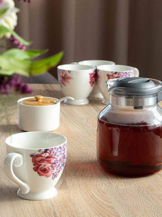 Kadax Glas Teekanne Grau 1500ml