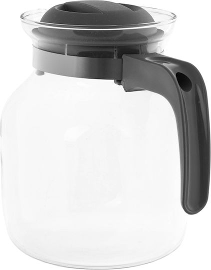 Kadax Ceainic din Sticlă Gri 1500ml