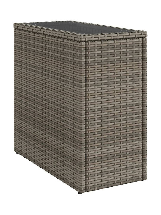 Tisch für kleine Außenbereiche Stabil Gray 58x27.5x55cm