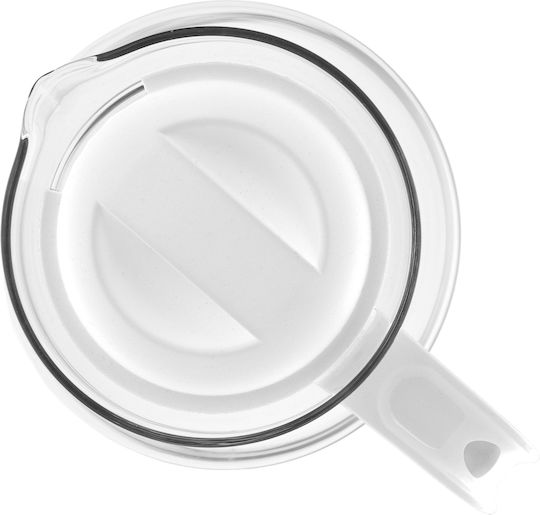 Kadax Τσαγιέρα Γυάλινη Λευκή 1500ml