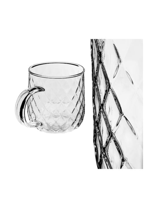 Kadax Glass Transparent Mug 350ml 2 Pieces