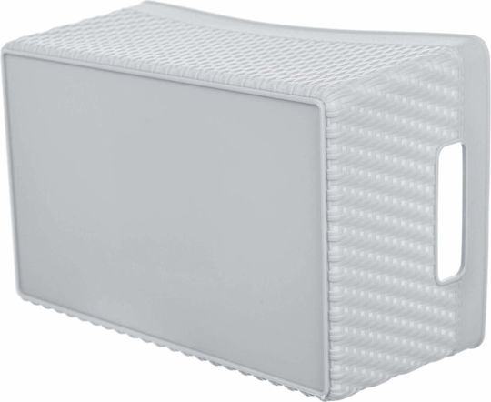 Kadax Coș De Depozitare Din Plastic Gri 16.5x25cm