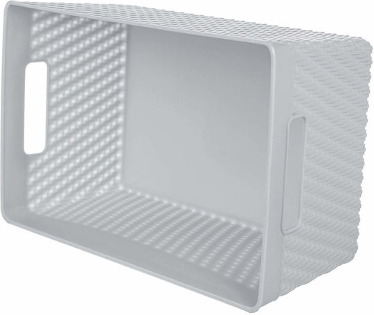 Kadax Coș De Depozitare Din Plastic Gri 16.5x25cm