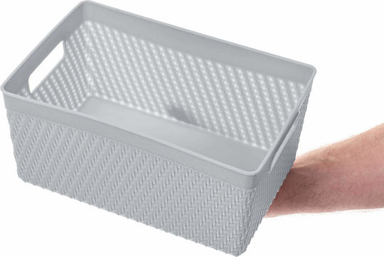 Kadax Coș De Depozitare Din Plastic Gri 16.5x25cm