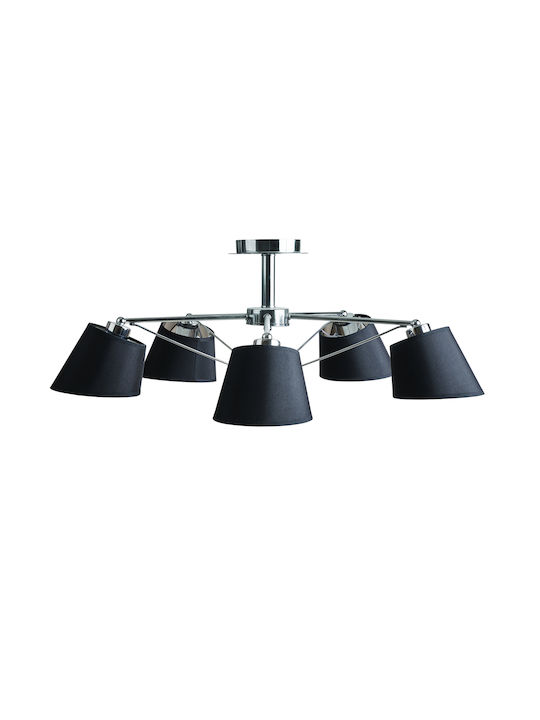 ArkoLight Κρεμαστό Φωτιστικό Ασημί με Ντουί E27 5x5εκ.