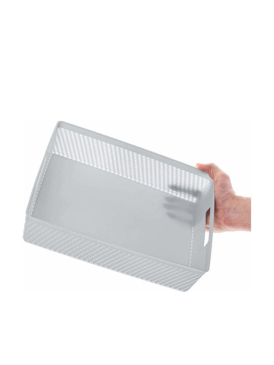Kadax Plastic Gray Storage Basket 33x26cm