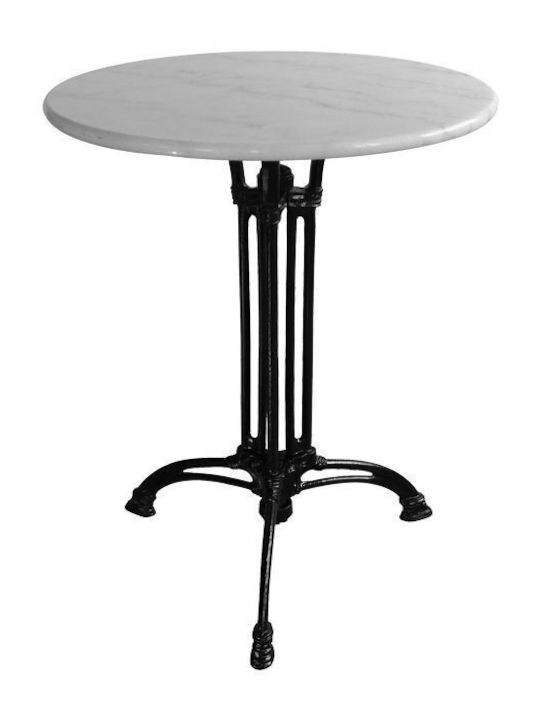 Tisch für kleine Außenbereiche Stabil Bastile White-black Shade 60x60x71.8cm