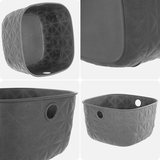Curver Storage Basket Fabric Gray 3lt