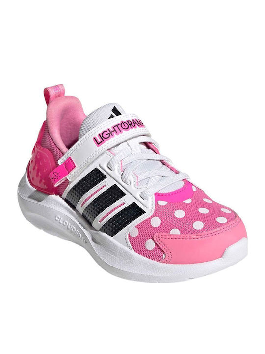 El C Kids Sports Shoes Running with Hoop & Loop Closure Pink