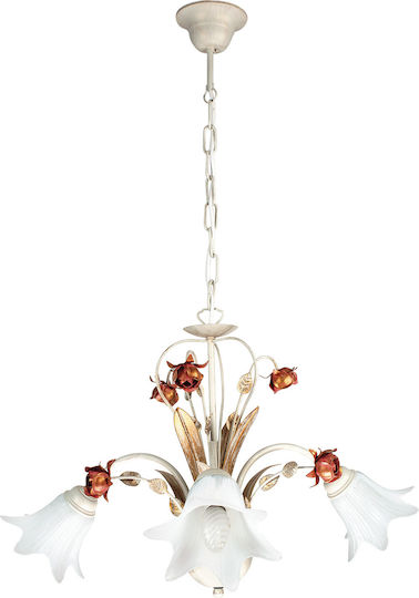 Fan Europe Rose/3 Hängelampe Weiß 71x110cm Fan Europe Rose/3 Hängelampe Weiß 71x110cm