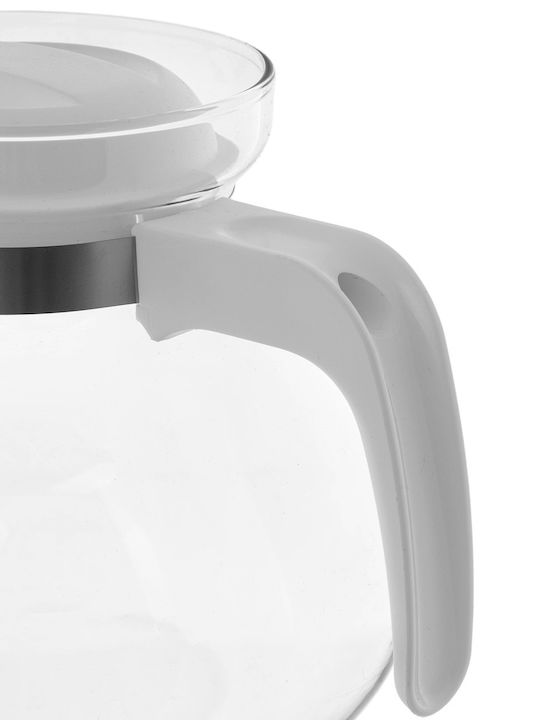 Kadax Ceainic Din Sticlă Alb 1700ml