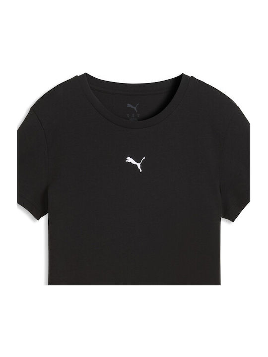 Logo Tricou Damă Negru