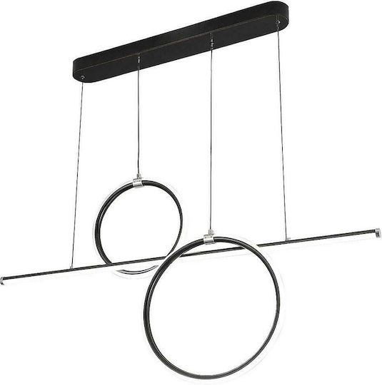 Rabalux Willow LED Κρεμαστό Φωτιστικό Μαύρο 110εκ.
