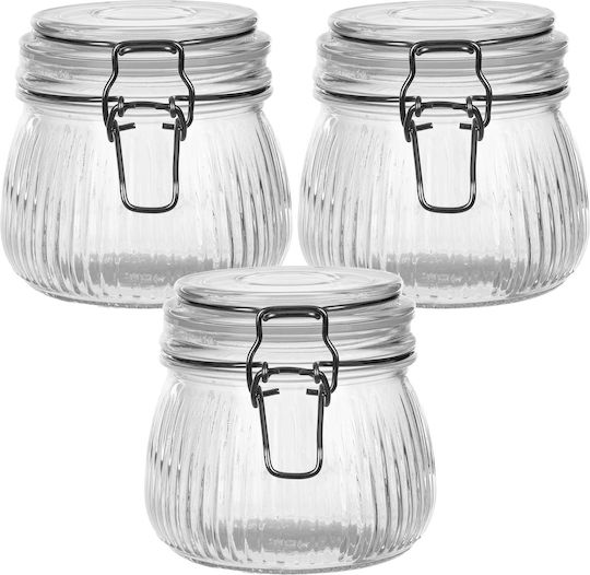 Kadax Glasbehälter Deckel 500 Ml 3 Stück