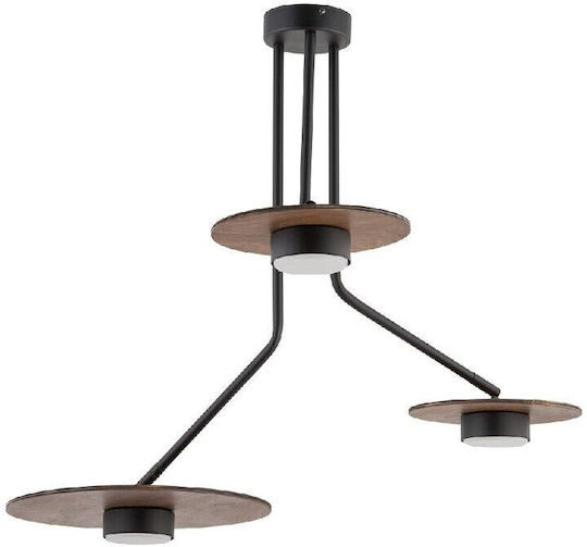 Nowodvorski Disk Hängelampe Braun 72x60cm