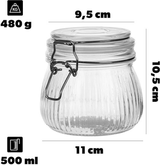 Glass Container Lid 500 Ml 1 Pc Glass Container Lid 500 Ml 1 Pc