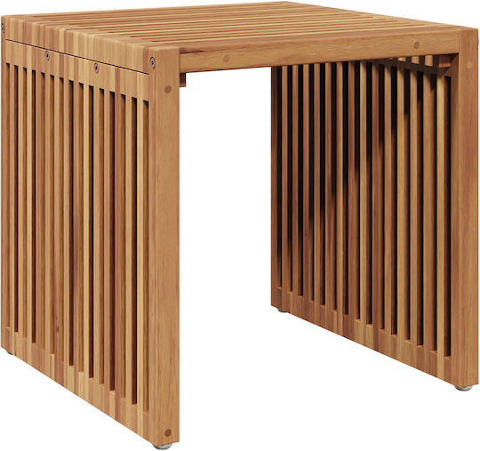 Garten- und Terrassentisch für Kleine Außenbereiche aus Teak Braune 45x42.5x45cm