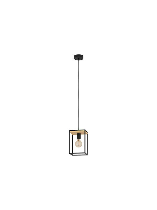 Eglo Libertad Pendant Light Black with Socket E27 18x18x24cm