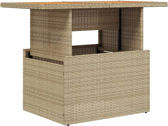 Table Free Standing 100x55x73cm Beige