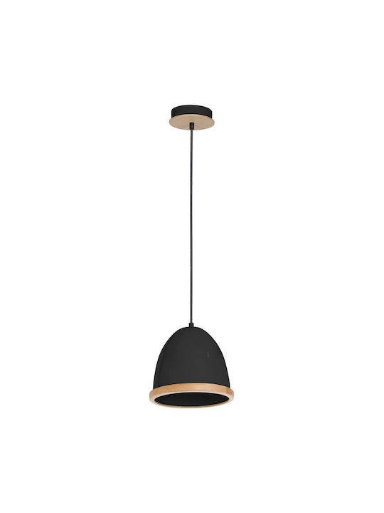 Eko Light Κρεμαστό Φωτιστικό Μαύρο 21x21εκ.