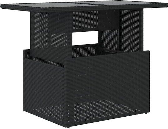Table Free Standing 100x55x73cm Black