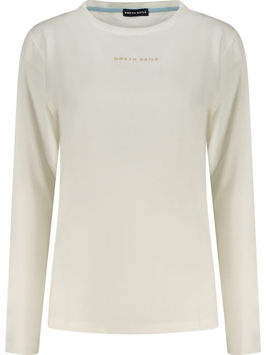 Summer Women's Cotton Blouse Long Sleeve White