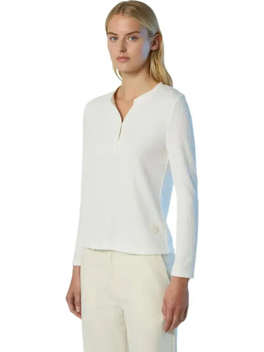 Damen Langarm Pullover White