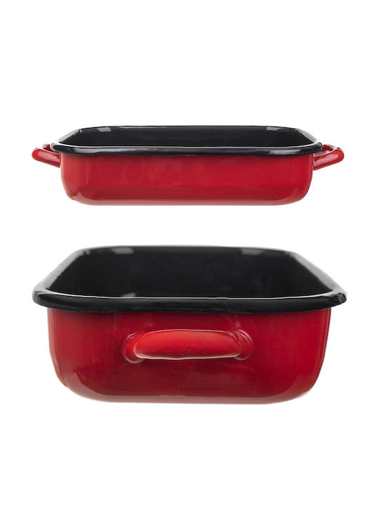 Kadax Oven Baking Pan from Stainless Steel with Enamel Coating