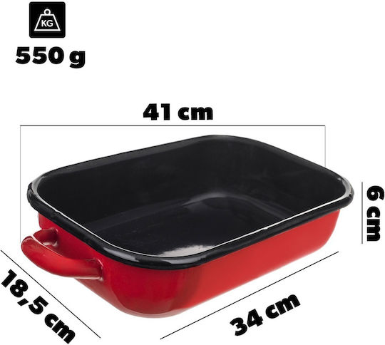 Kadax Baking Pan Made of Stainless Steel with Enamel Coating