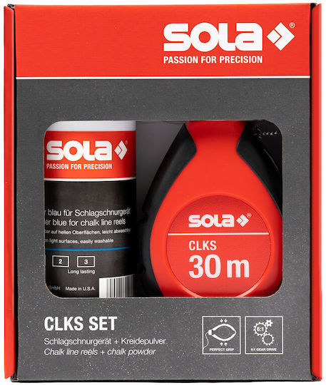 Sola Set Schnur Markierungsband 30m Clks B + Blau Kreide