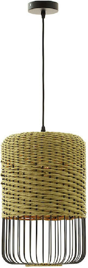 Sun Light Hängelampe Grün mit Seil für Fassung E27 27cm.