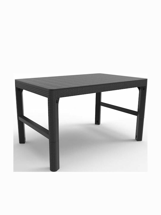 Masa Masa de lounge pentru spații exterioare Ratan Lyon Grafit 116x71.5x66buc
