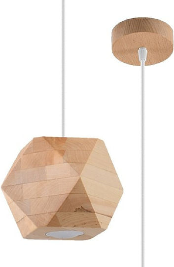 Sollux Woody Hängelampe Braun 31x15cm