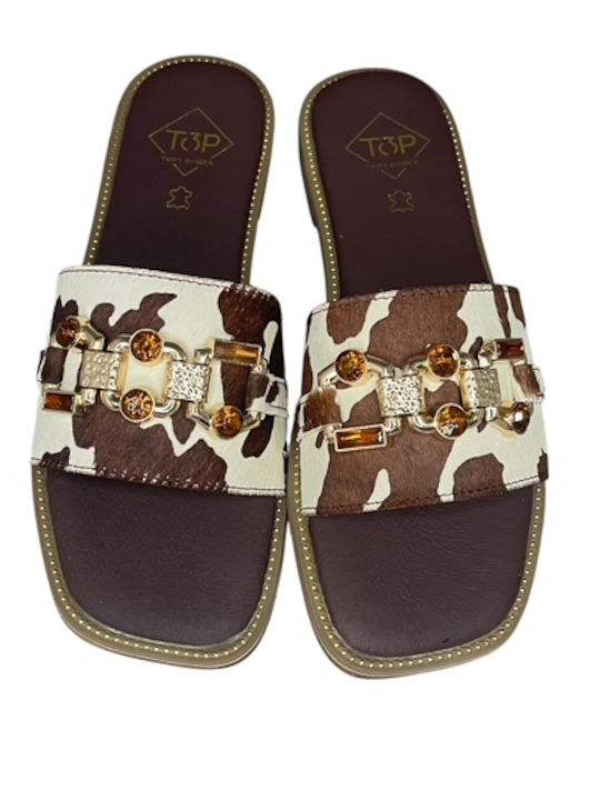Leather Women's Flat Sandals GY-08392-500-1