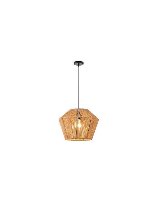 Eurolamp Vento Pendant Light Brown with Socket E27 40x132cm