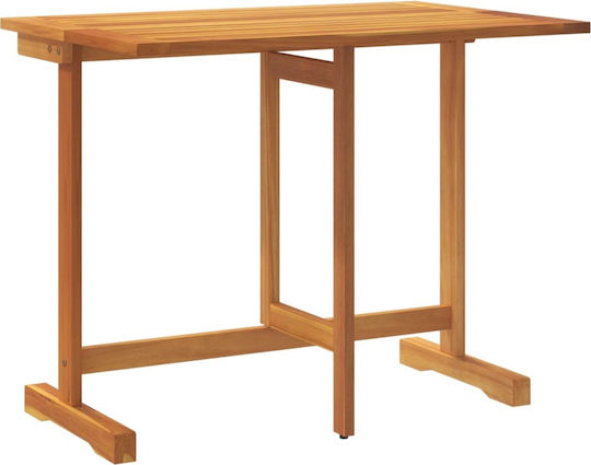 Foldable Garden Table 90x60x72 Solid Acacia Wood Foldable Garden Table 90x60x72 Solid Acacia Wood