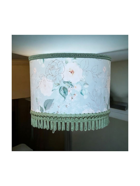 Oxygen White Roses Κρεμαστό Φωτιστικό Λευκό με Ντουί E27 35x20εκ.
