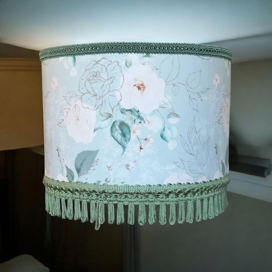 Oxygen White Roses Ceiling Light White 35x20cm