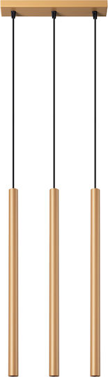 Sollux Pastelo Pendant Light Gold 52x13cm