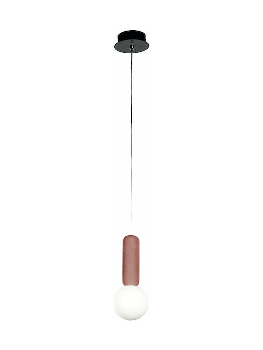 Ondaluce Rosso Pendant Light Red with Socket G9