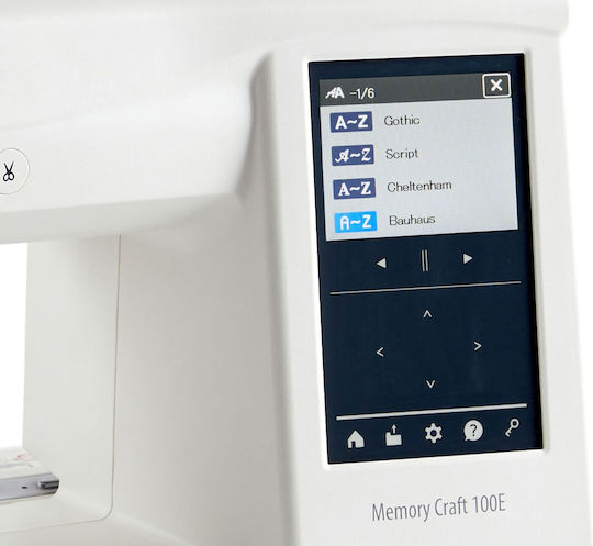 Janome Professionelle Nähmaschine Weiß